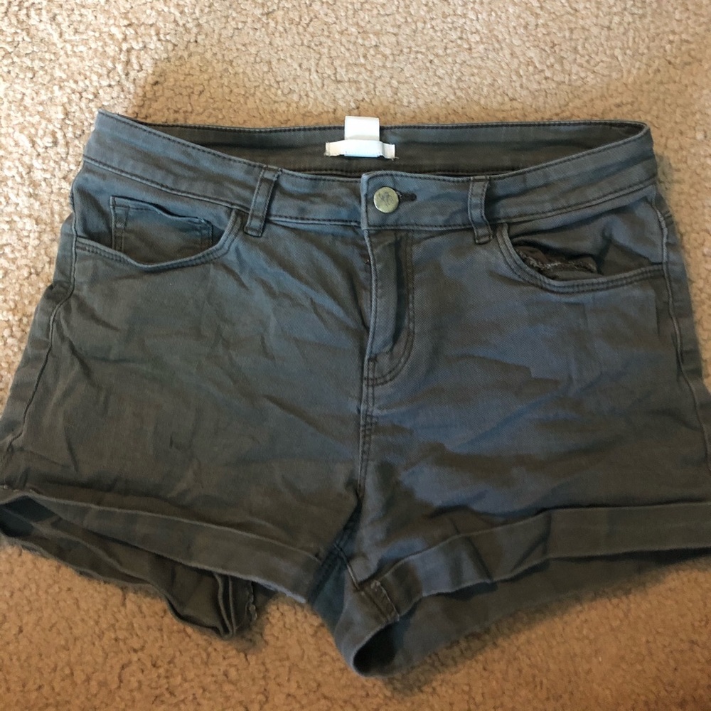 Navy Green H&M shorts.